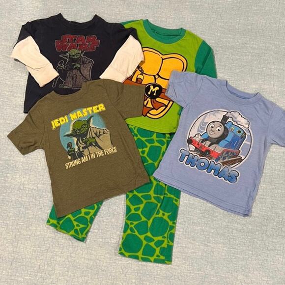 Boys Size 4T Novelty T-Shirts and Pajamas Bundle - Picture 1 of 9
